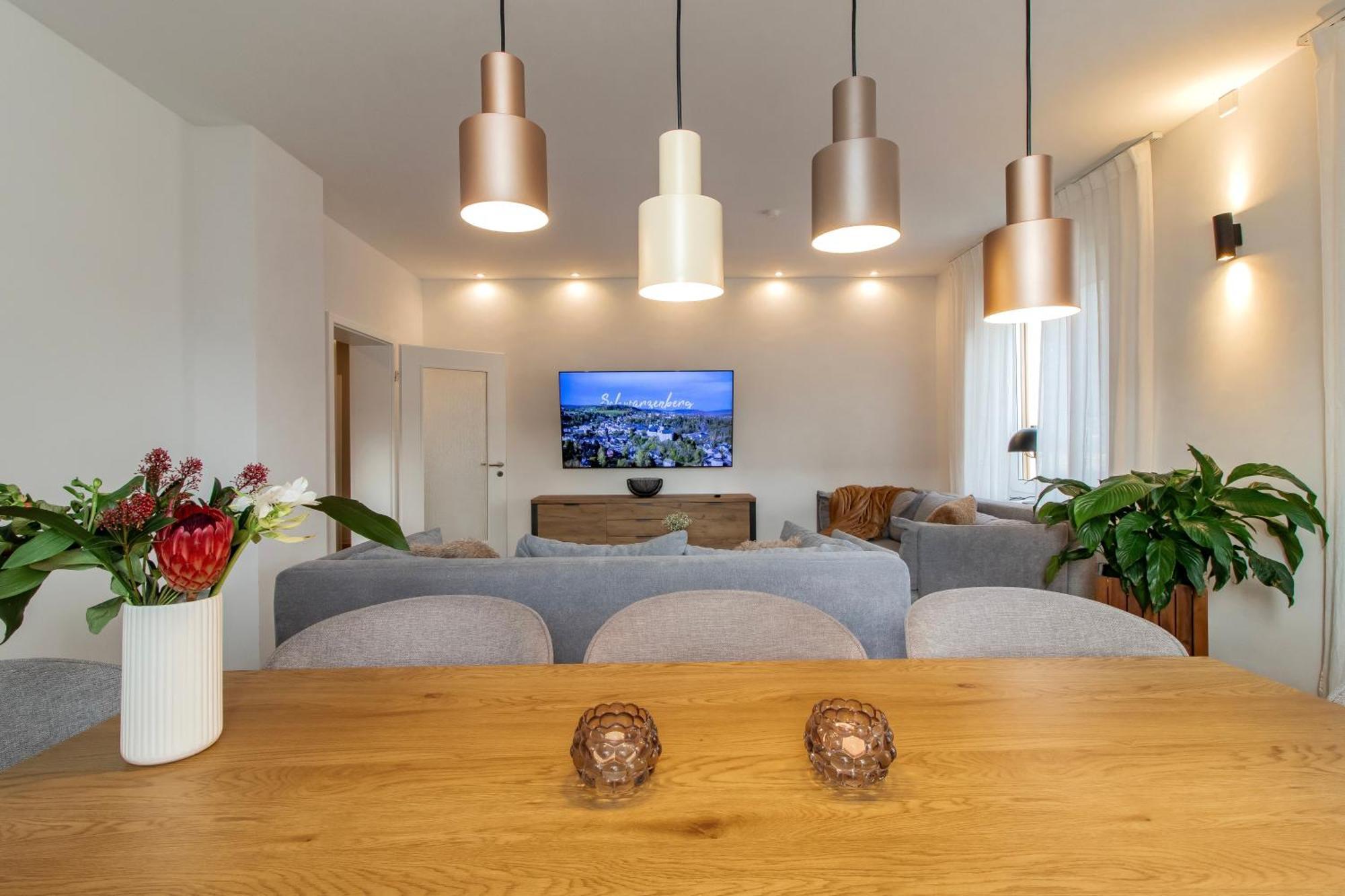 Stilvolles City-Apartment I Netflix I Wlan L Stellplatz I Zentral Schwarzenberg  Exterior foto